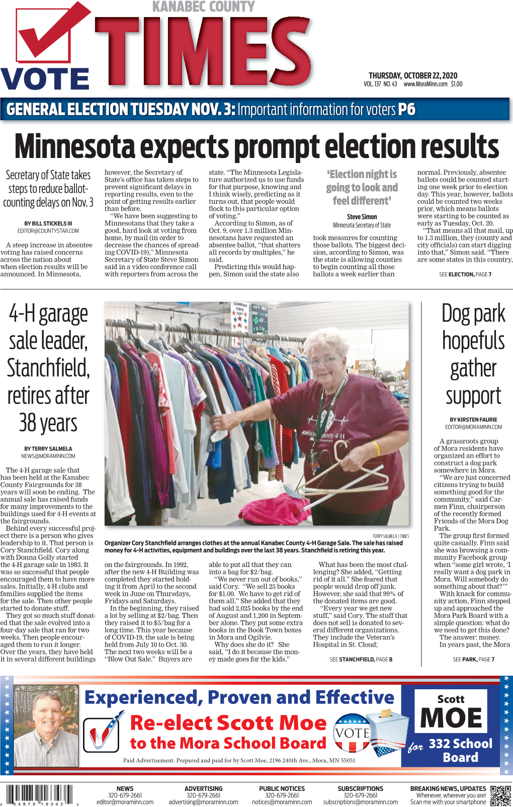 Minnesota Expects Prompt Election Results However, the Secretary of State