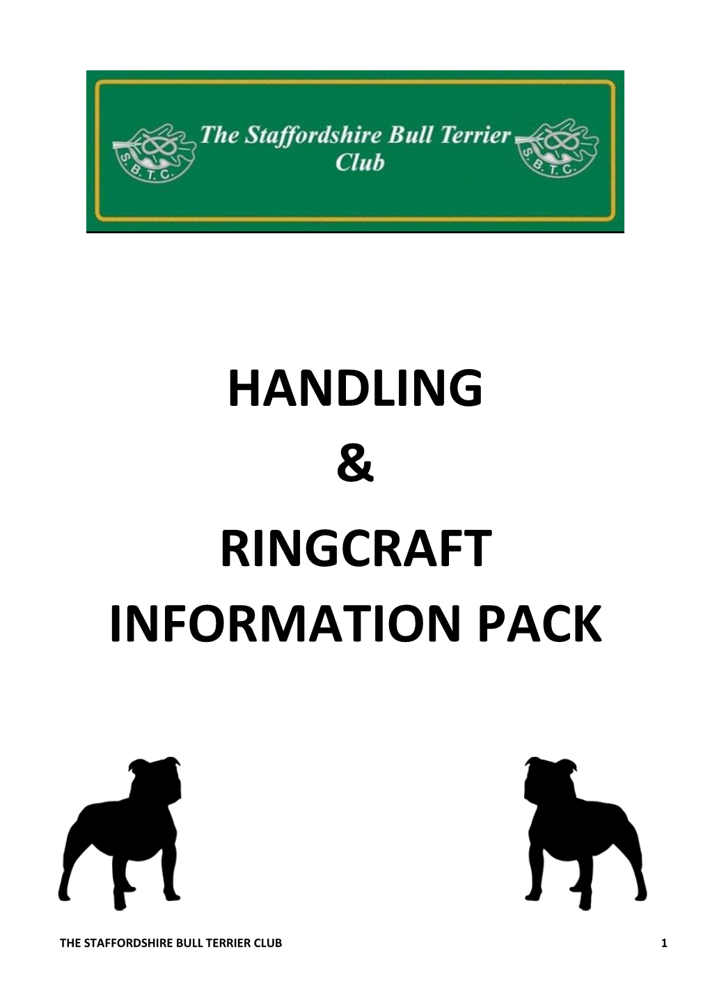 Handling & Ringcraft Information Pack