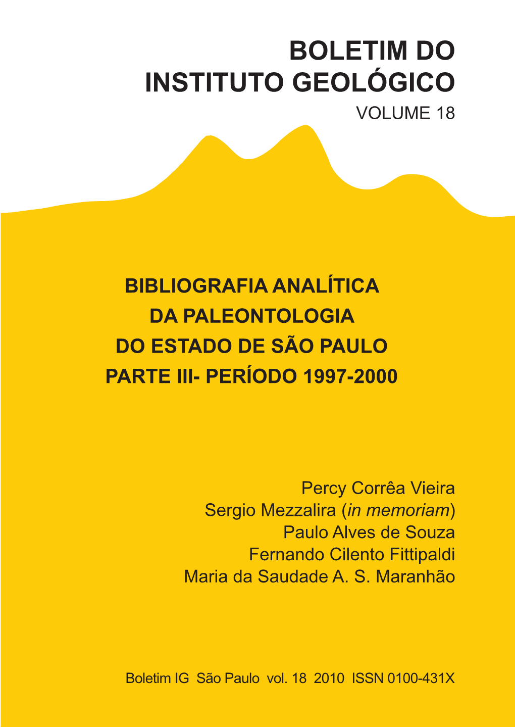 Boletim Do Instituto Geológico Volume 18