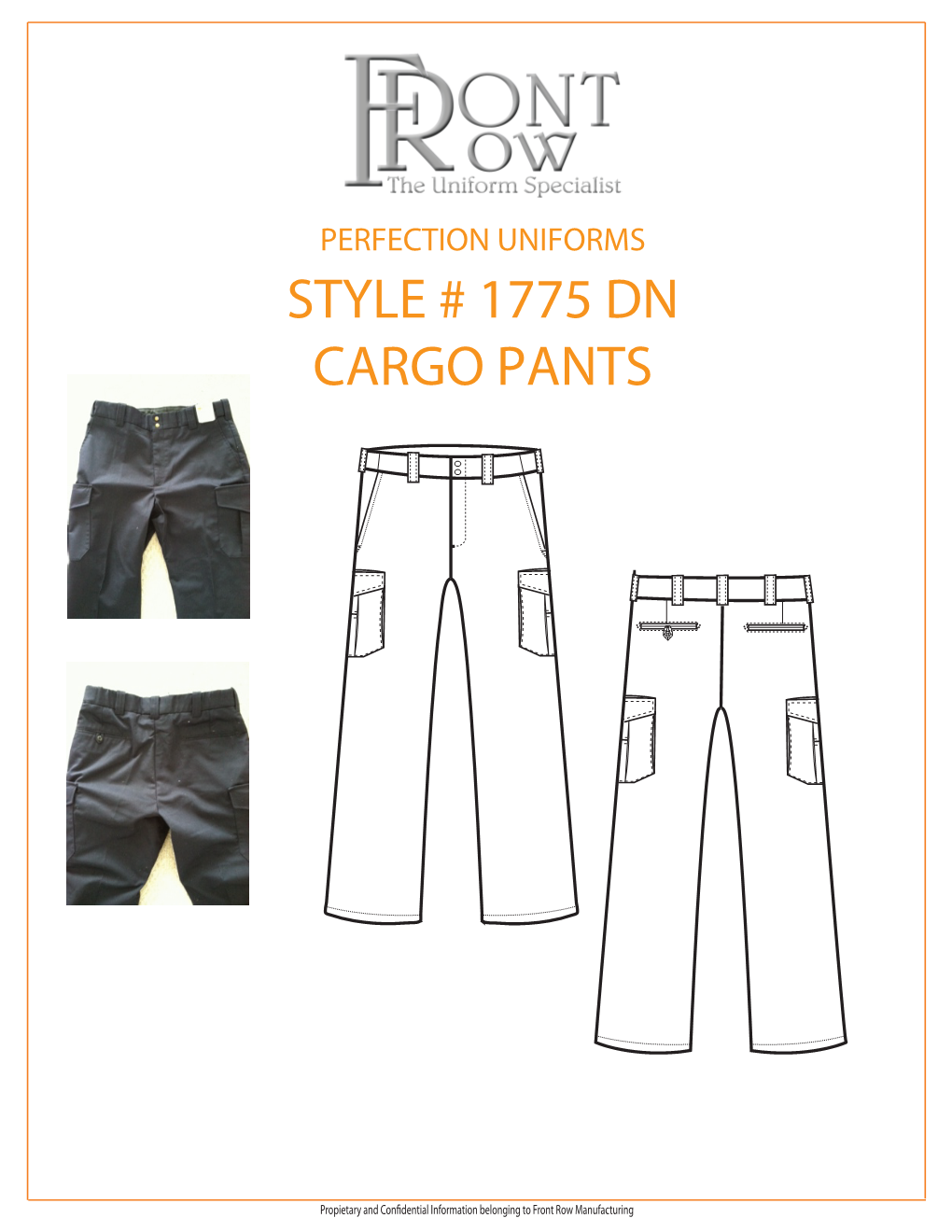 1775 DN Cargo Pants Poly Cotton Copy