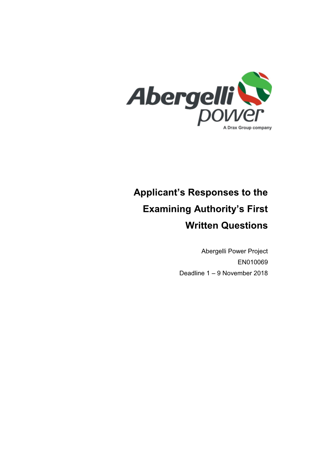 Abergelli Power Limited (APL)