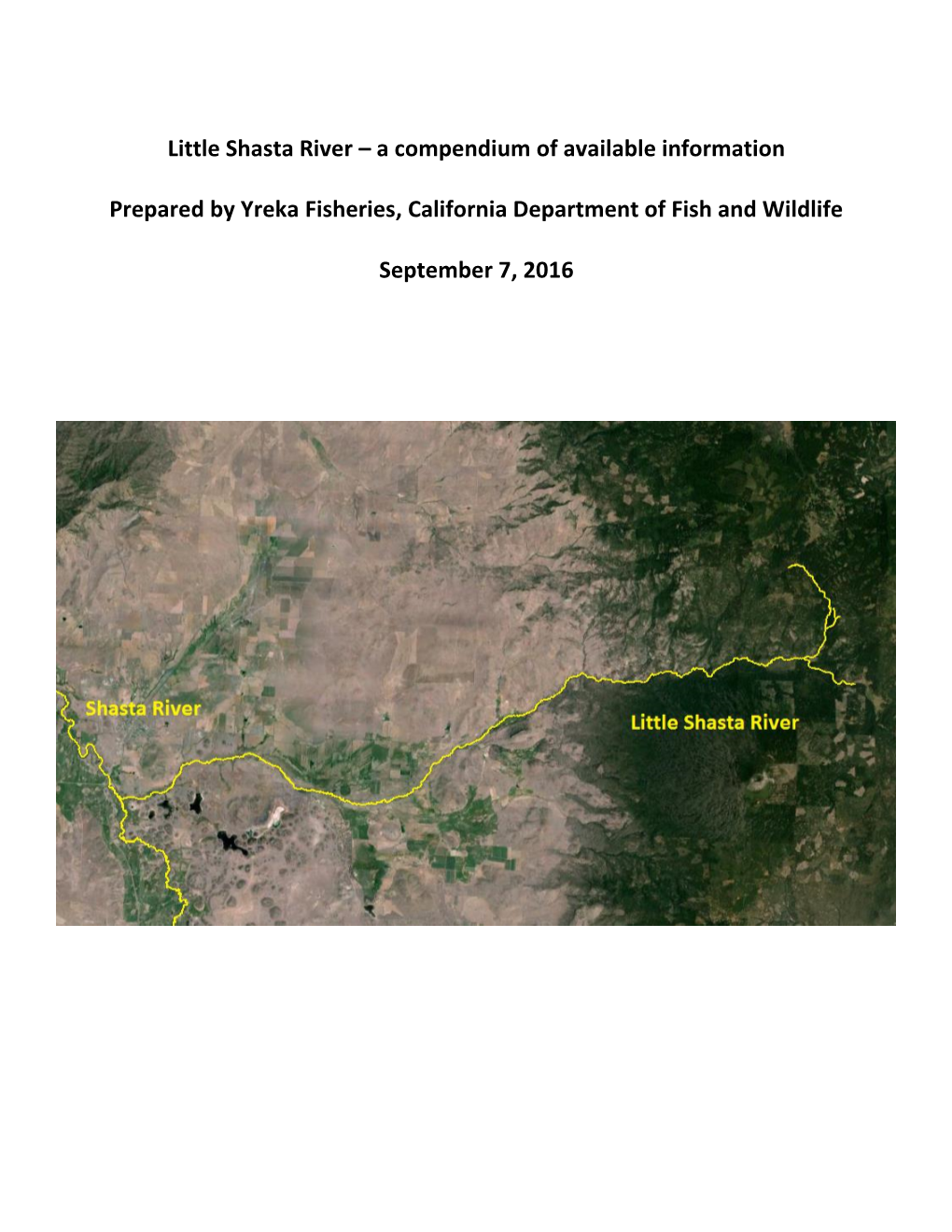 Little Shasta River – a Compendium of Available Information