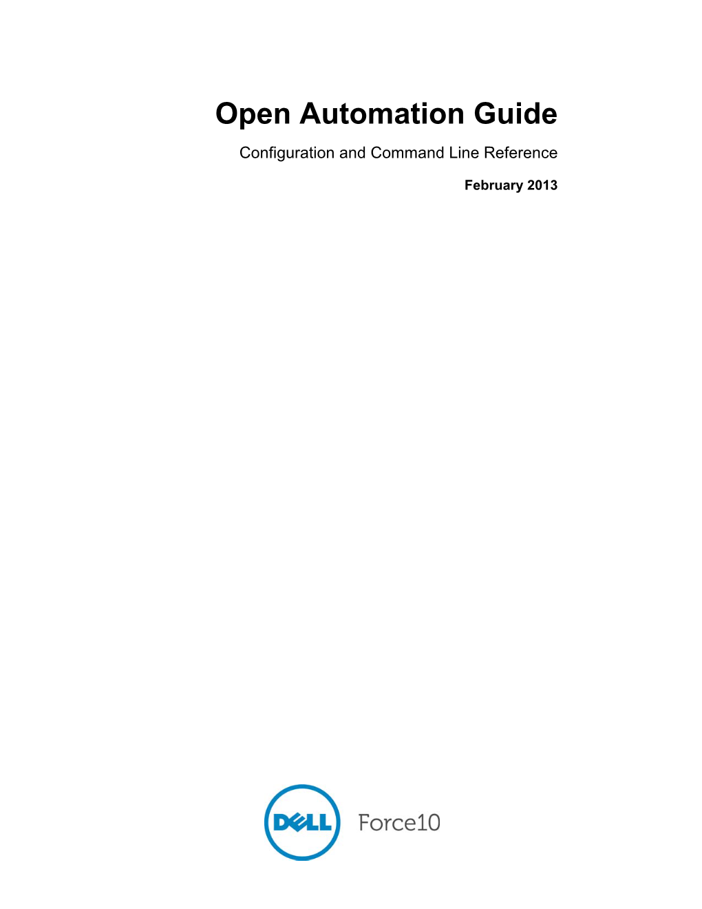 Open Automation Guide 2.2.0