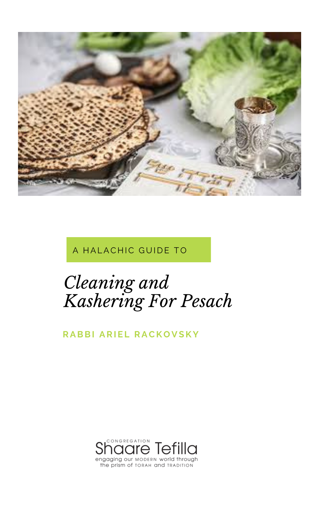 Cleaning and Kashering for Pesach