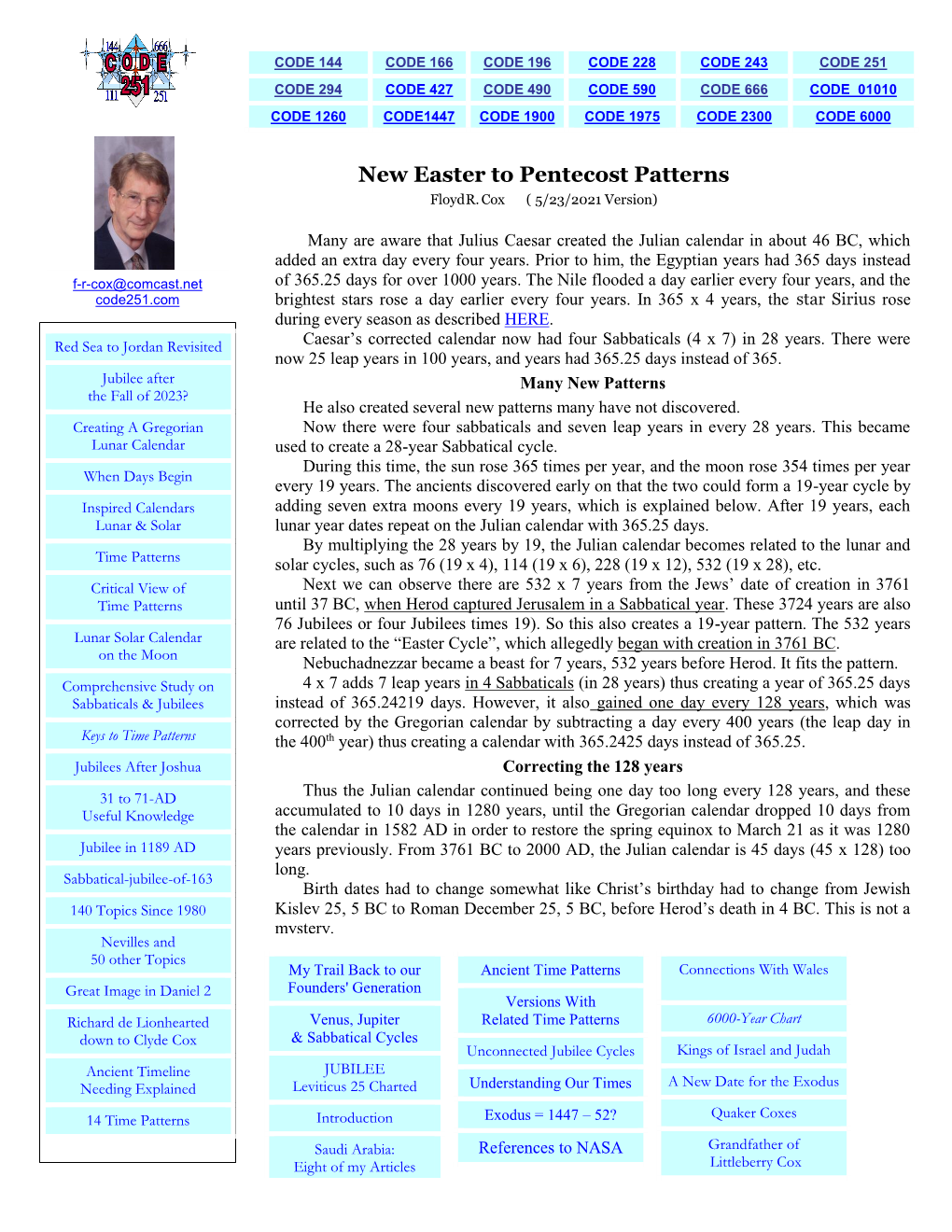 New Patterns Easter to Pentecost