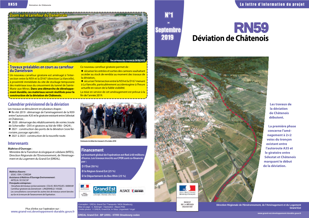 Déviation De Châtenois La Lettre D’Information Du Projet