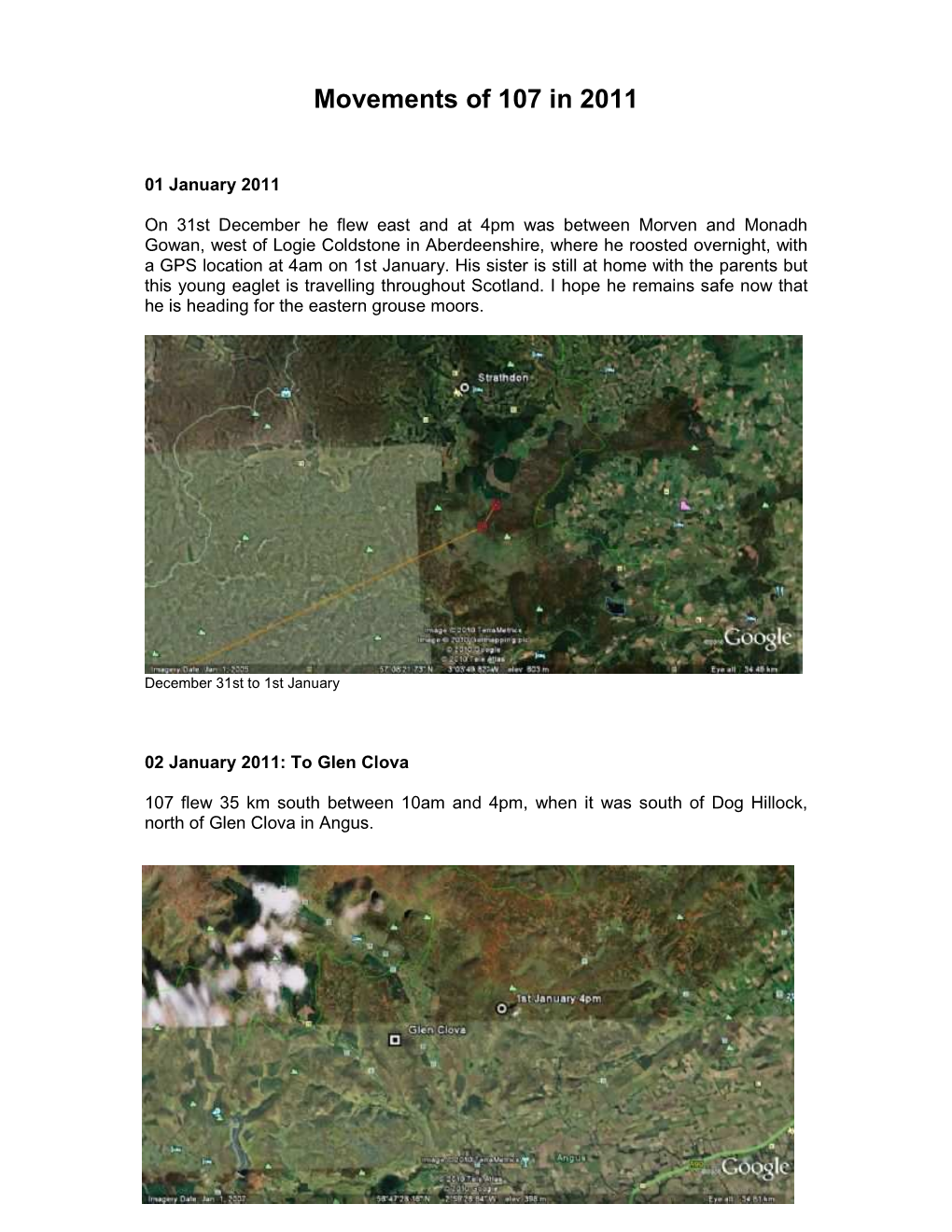 Movements of 107 in 2011