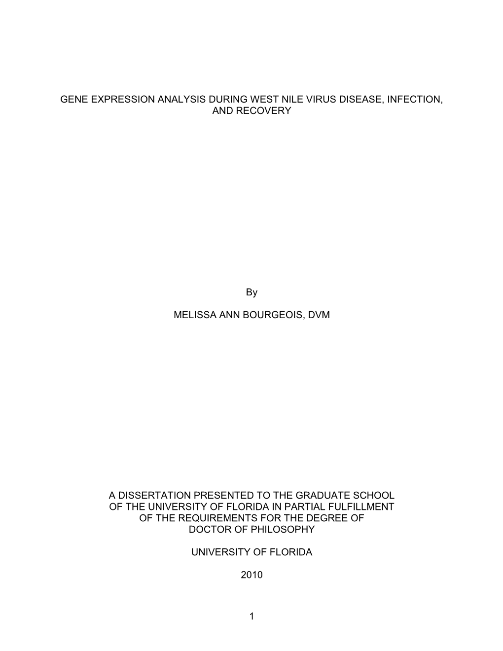 University of Florida Thesis Or Dissertation Formatting