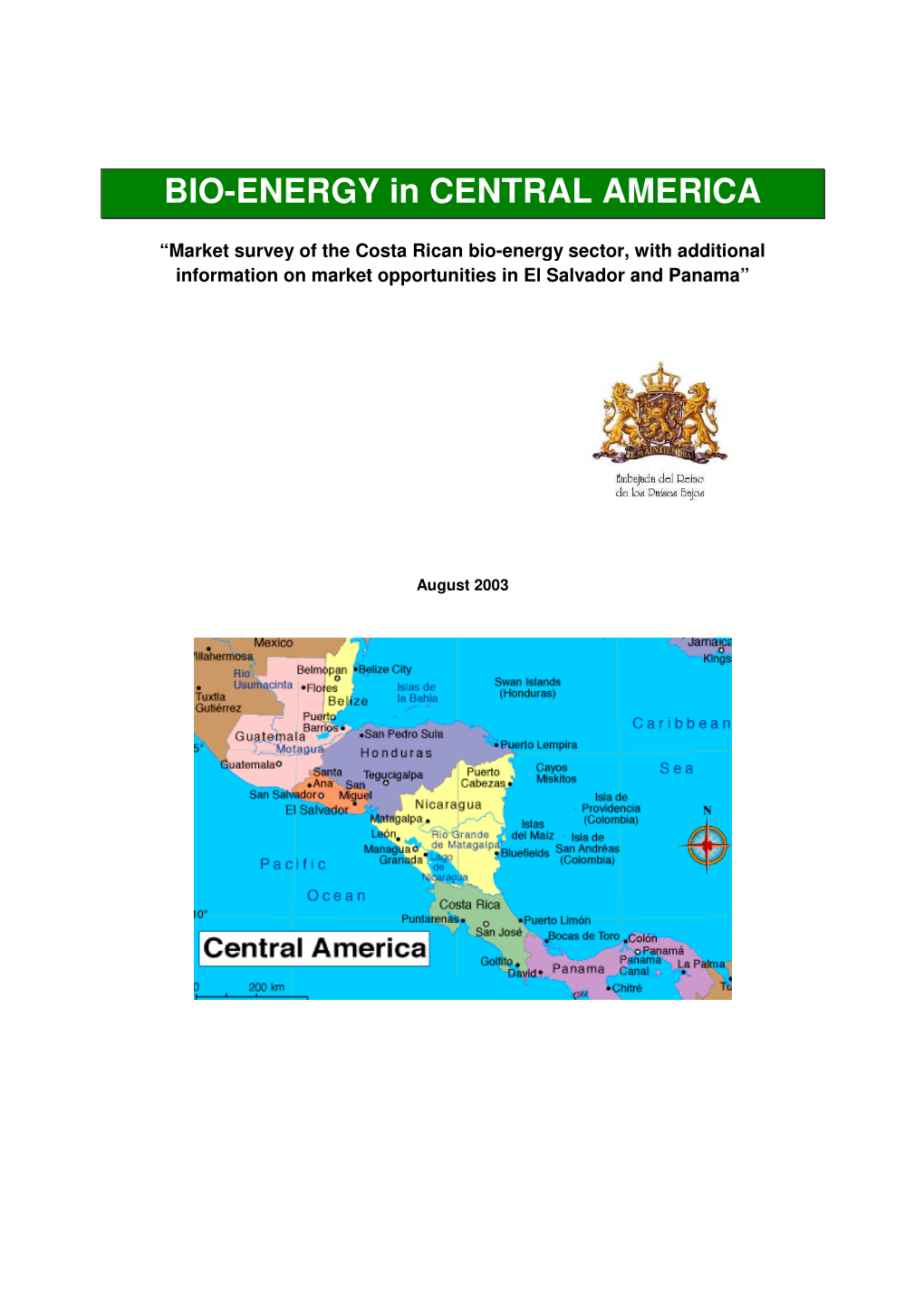 BIO-ENERGY in CENTRAL AMERICA