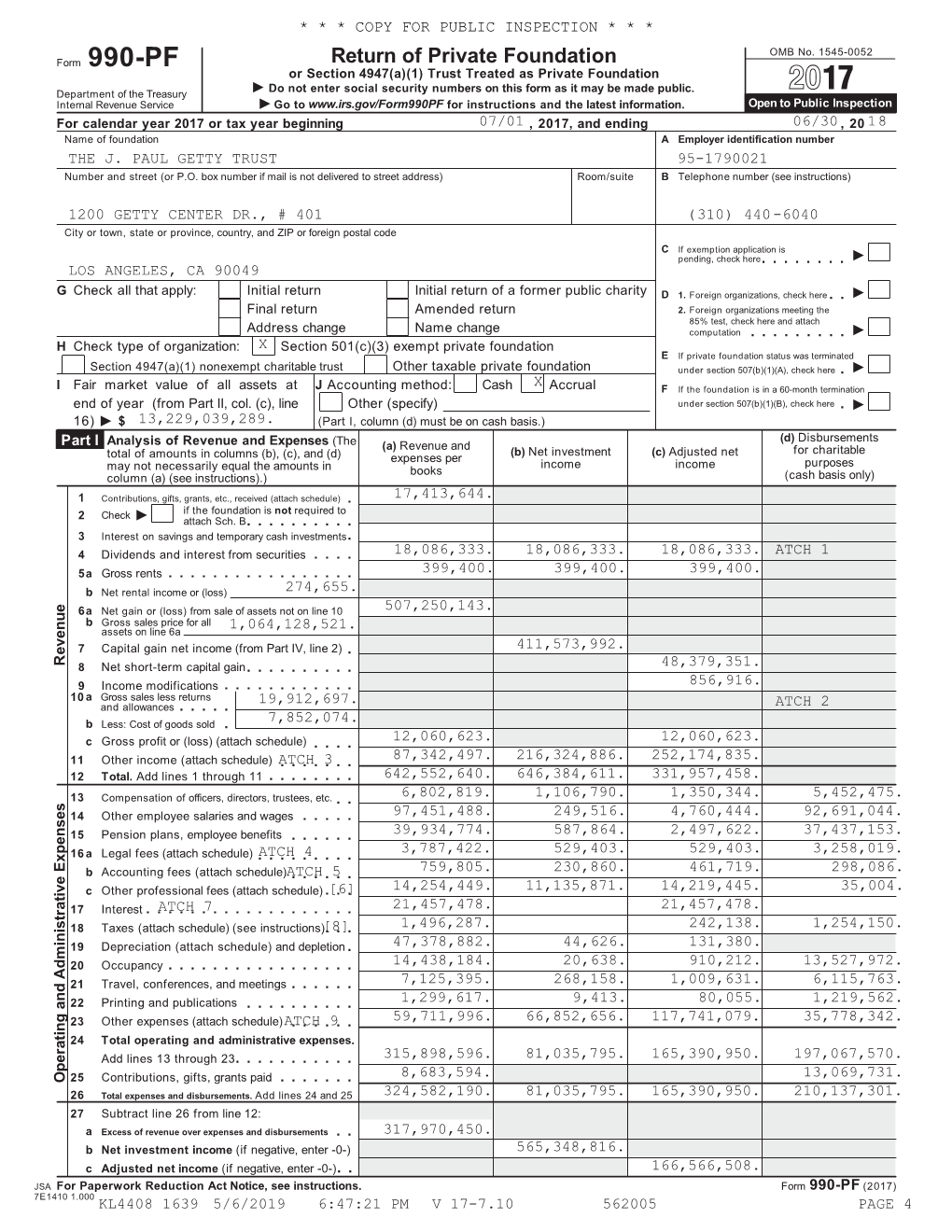 16)  $ 13,229,039,289