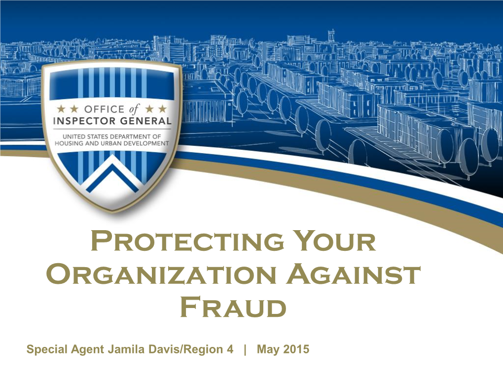 Protecting Your Organization Against Fraud