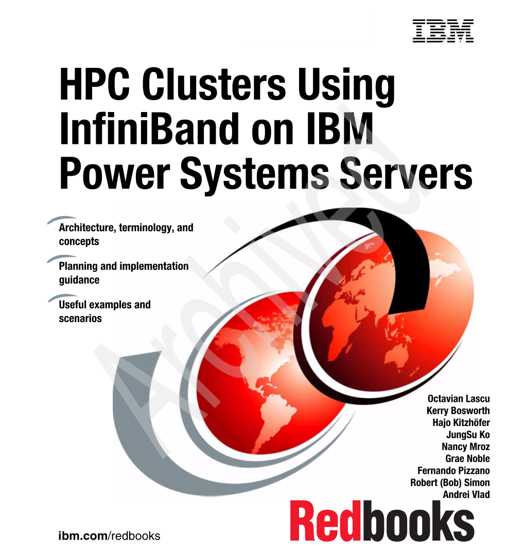 HPC Clusters Using Infiniband on IBM Power Systems Servers