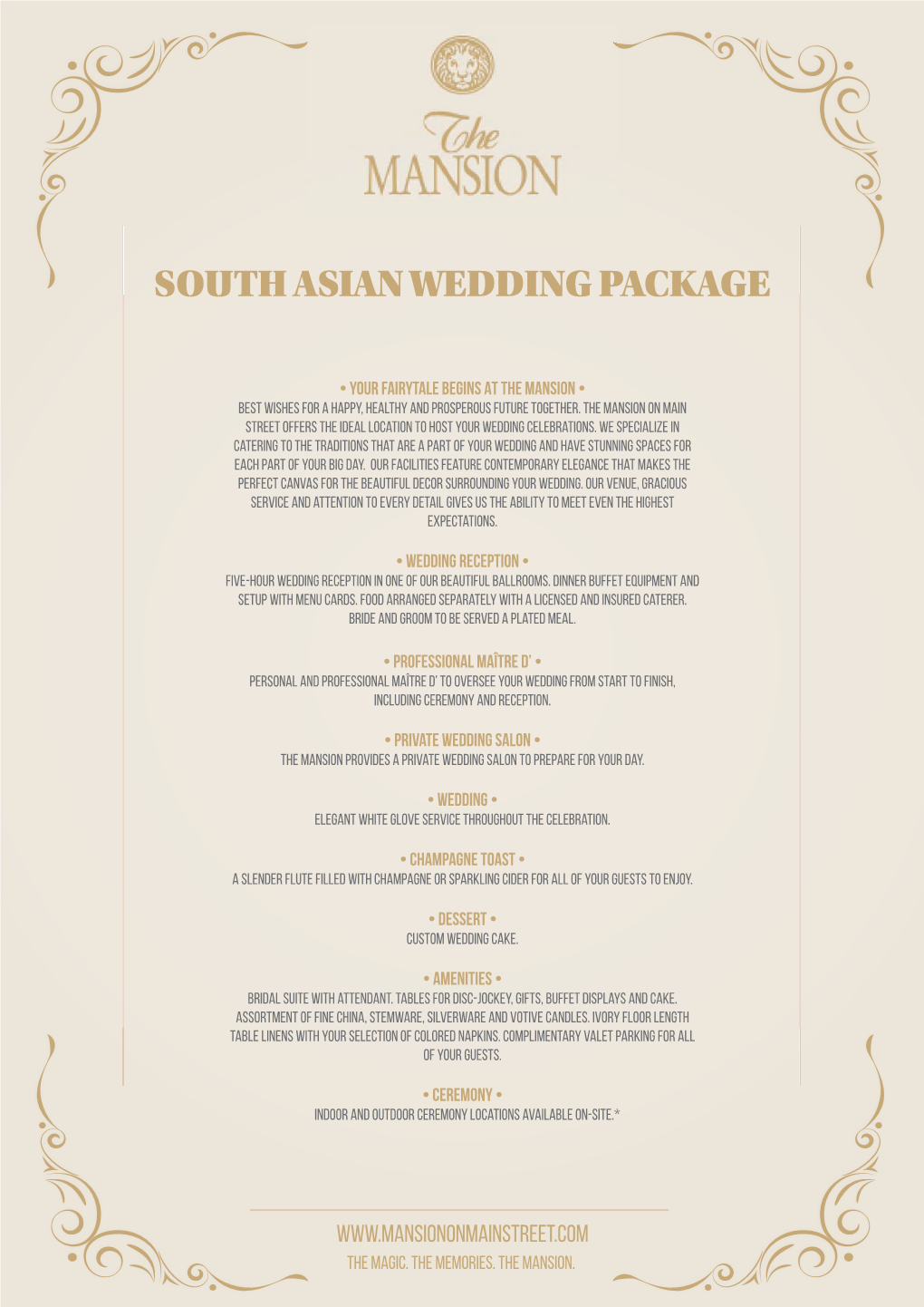 South Asian Wedding Package
