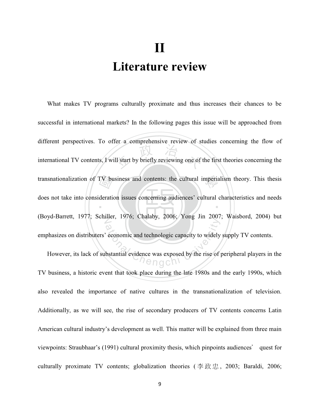 ‧ 國 立 政 治 大 學 ‧ Literature Review