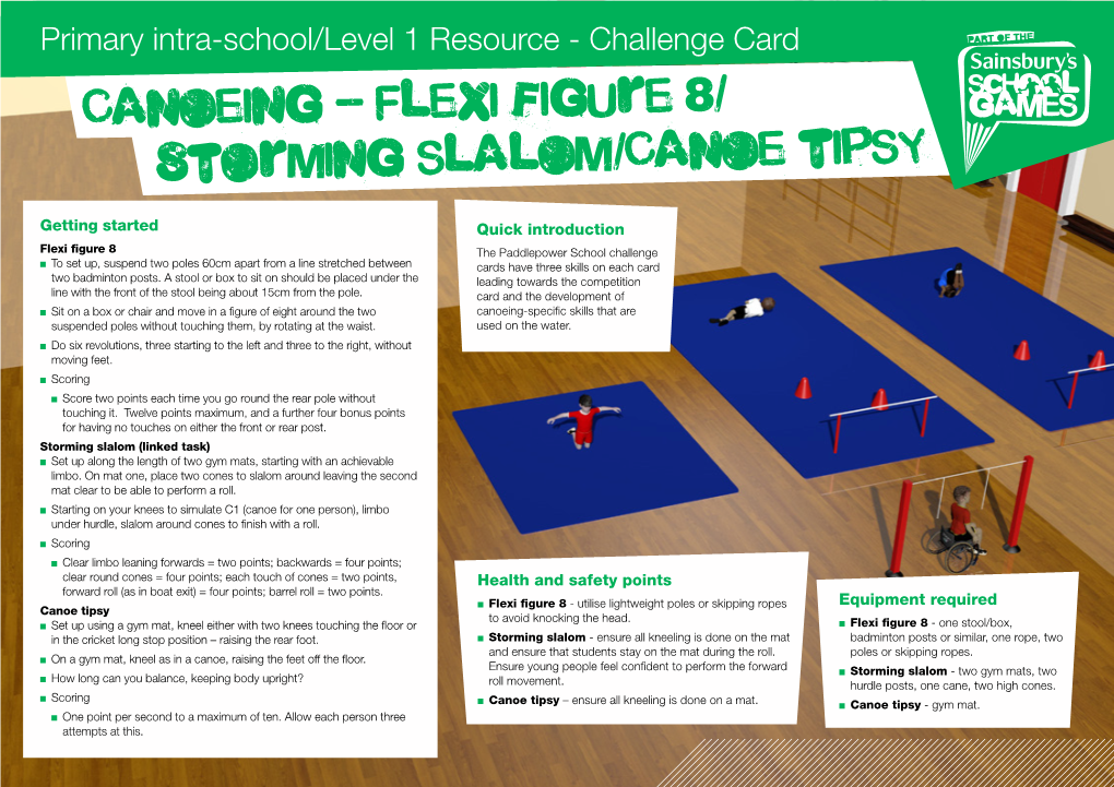 Canoeing - Flexi Figure 8/ Storming Slalom/Canoe Tipsy
