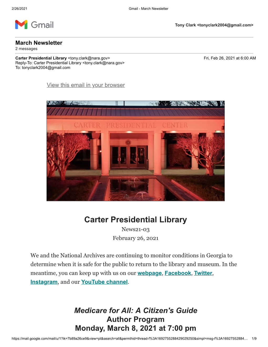 Jimmy Carter Presidential Library