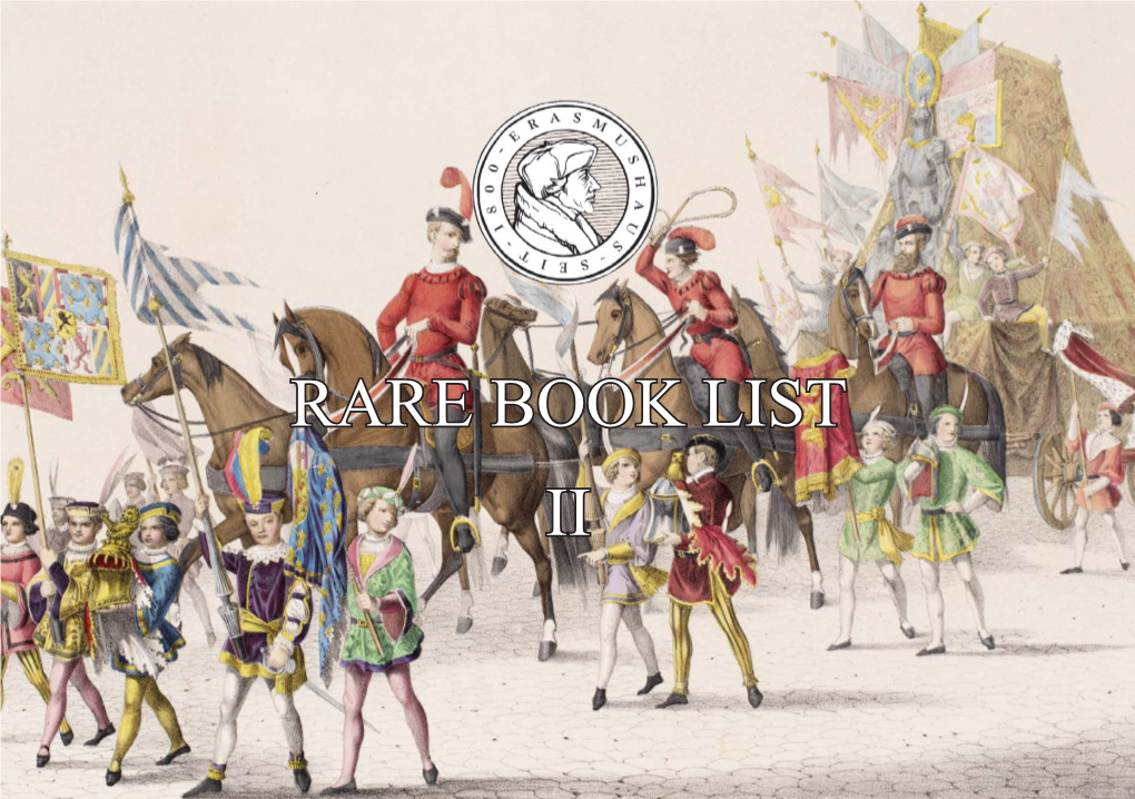 Rare Book List Ii