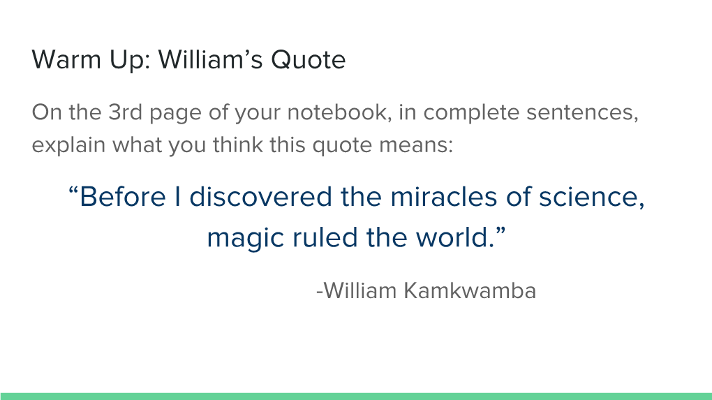 “Before I Discovered the Miracles of Science, Magic Ruled the World.”
