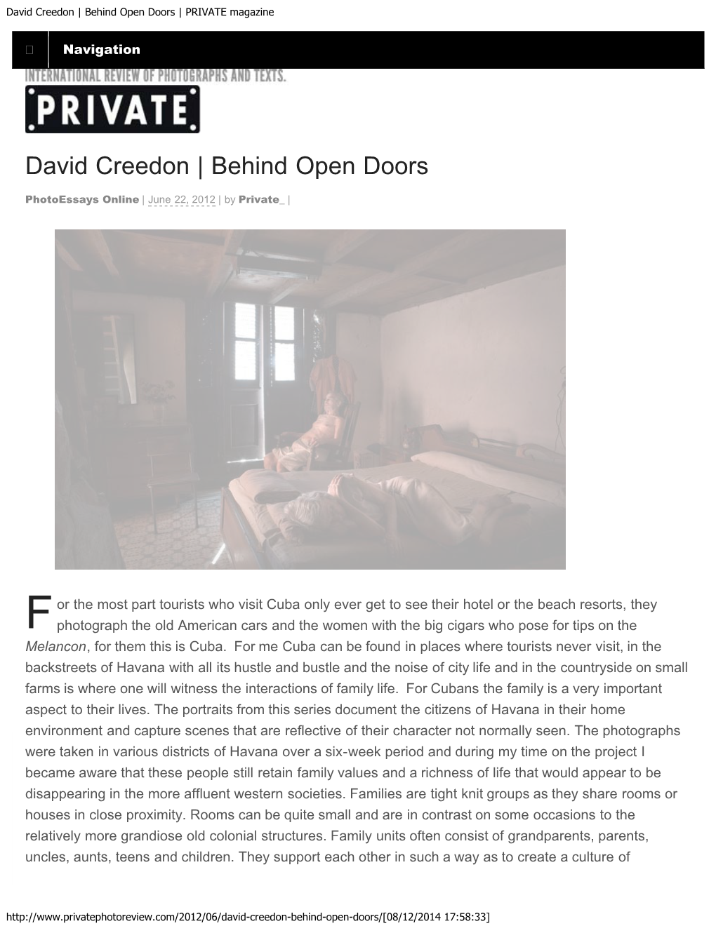 Behind Open Doors | PRIVATE Magazine