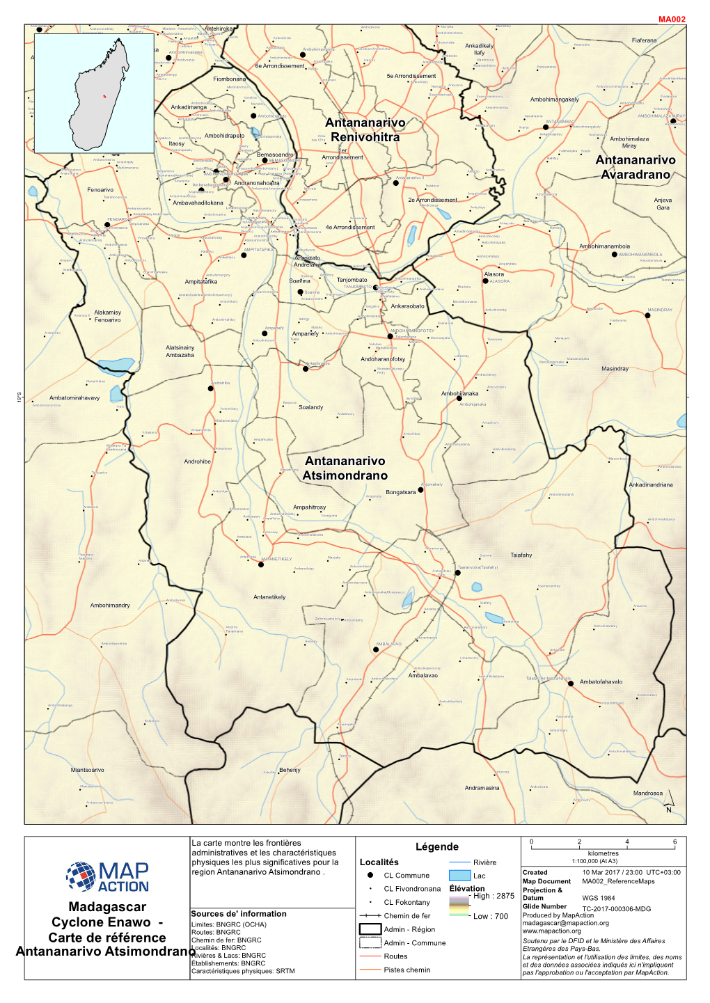Carte De Référence Antananarivo Atsimondrano