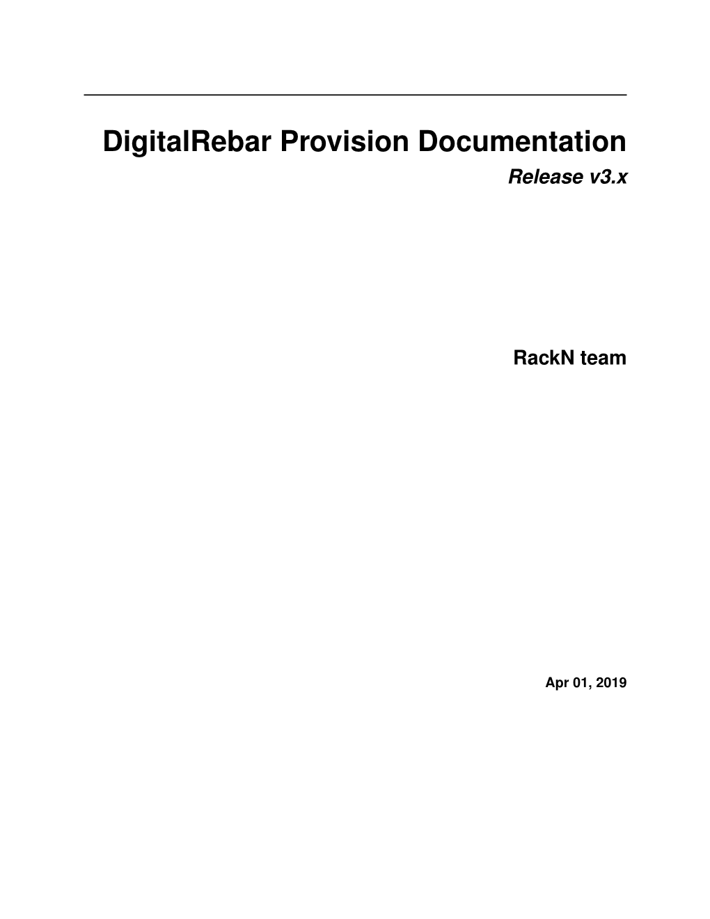 Digitalrebar Provision Documentation Release V3.X