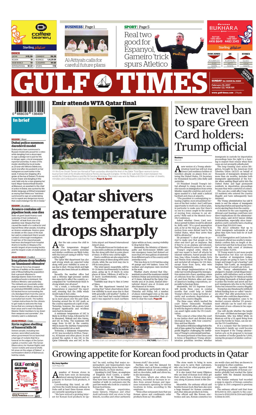 Qatar Shivers As Temperature Drops Sharply