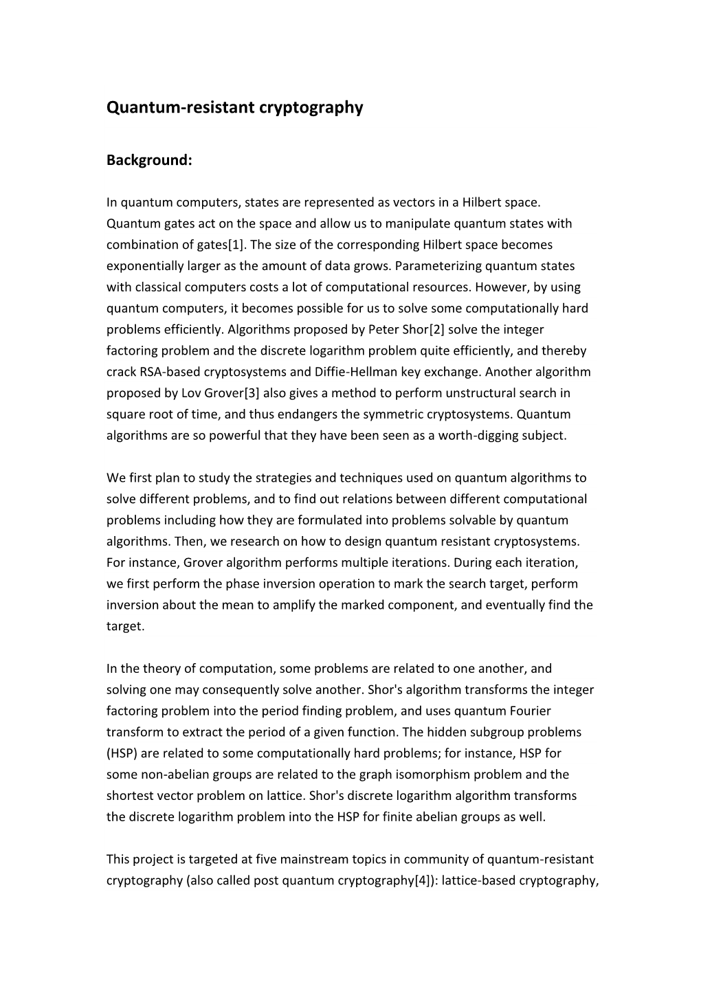 Quantum-Resistant Cryptography