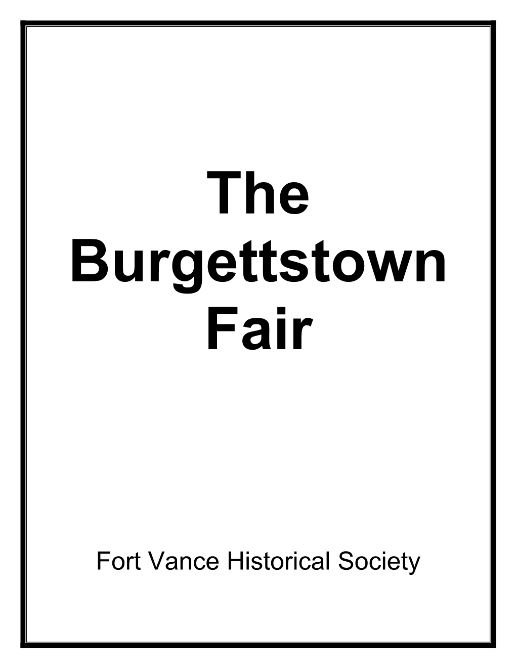 The Burgettstown Fair
