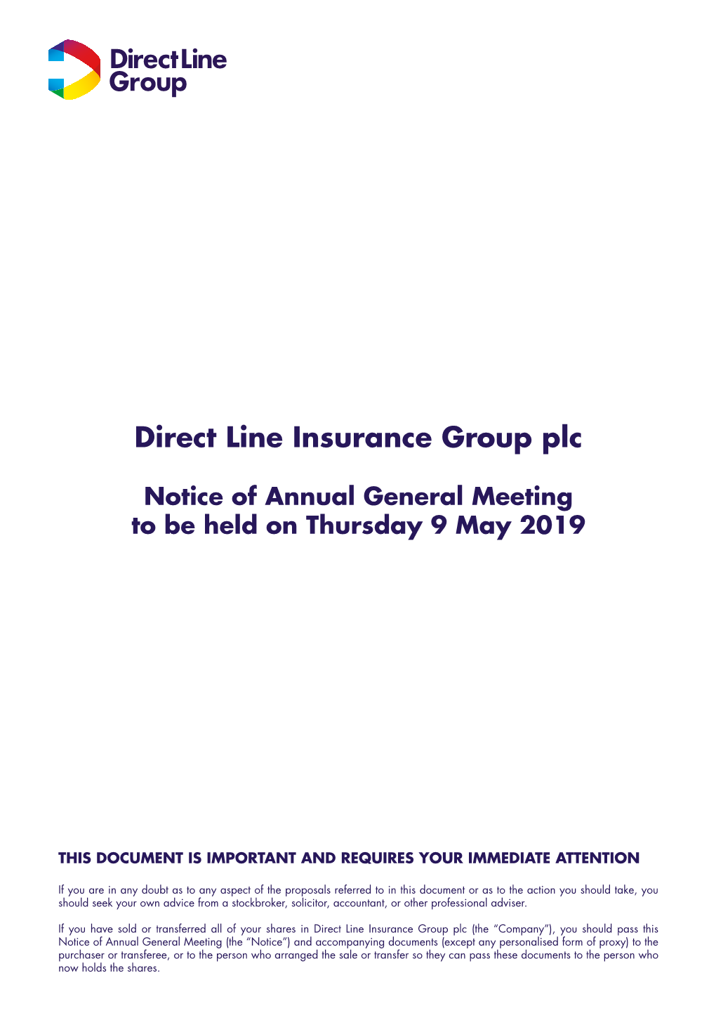 Direct Line Insurance Group Plc