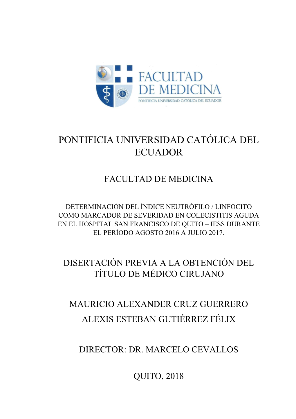 Pontificia Universidad Católica Del Ecuador