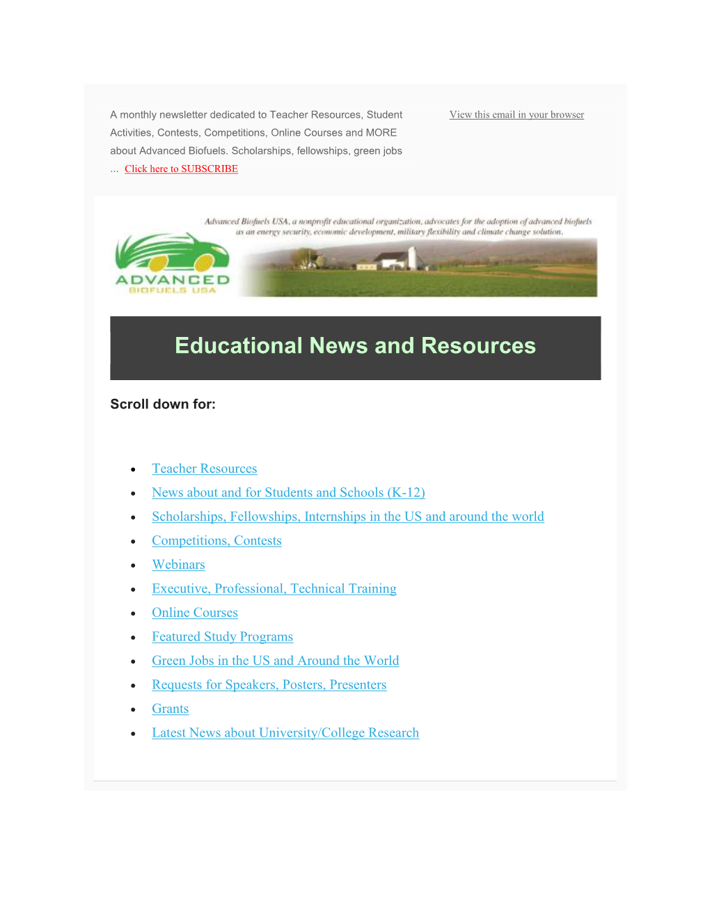 Educational News and Resources