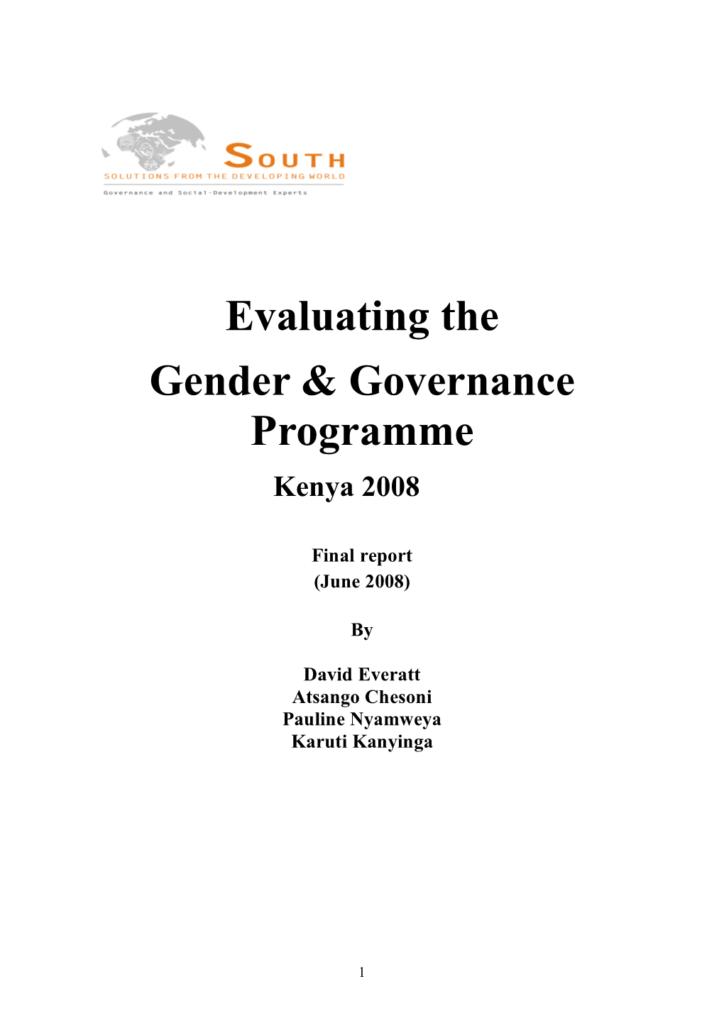 Evaluation Kenya Gender Governance Prog II June 2008.Pdf