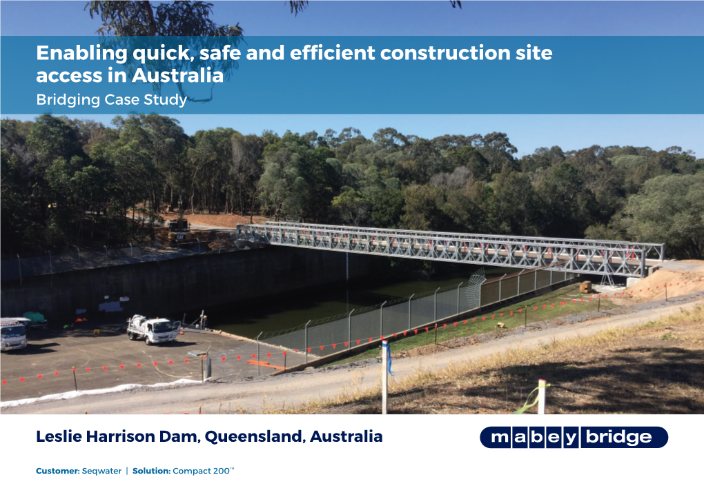 Leslie Harrison Dam, Australia