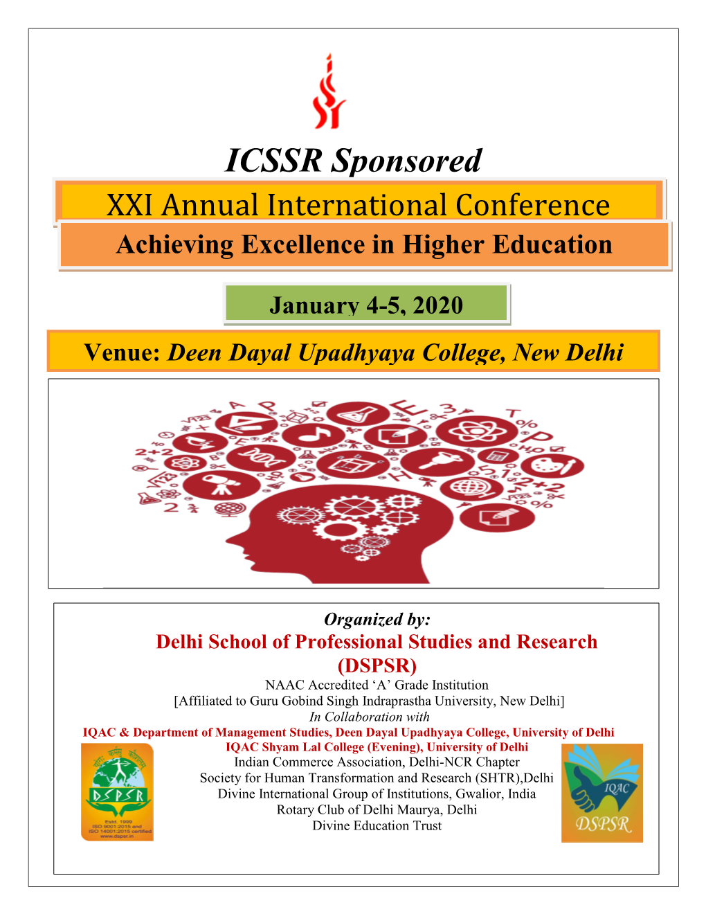 ICSSR Sponsored