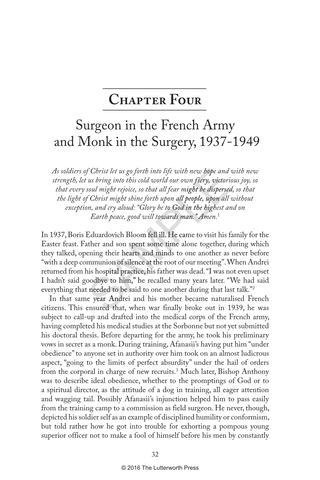 Surgeon in the French Army and Monk in the Surgery, 1937-1949