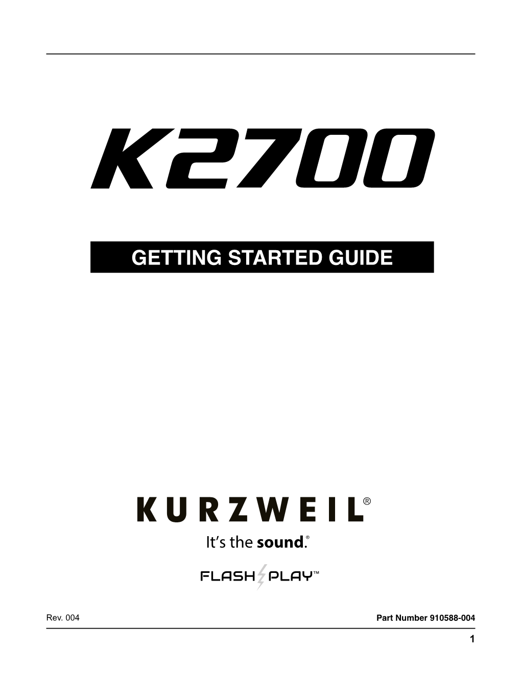 K2700 Getting Started Guide