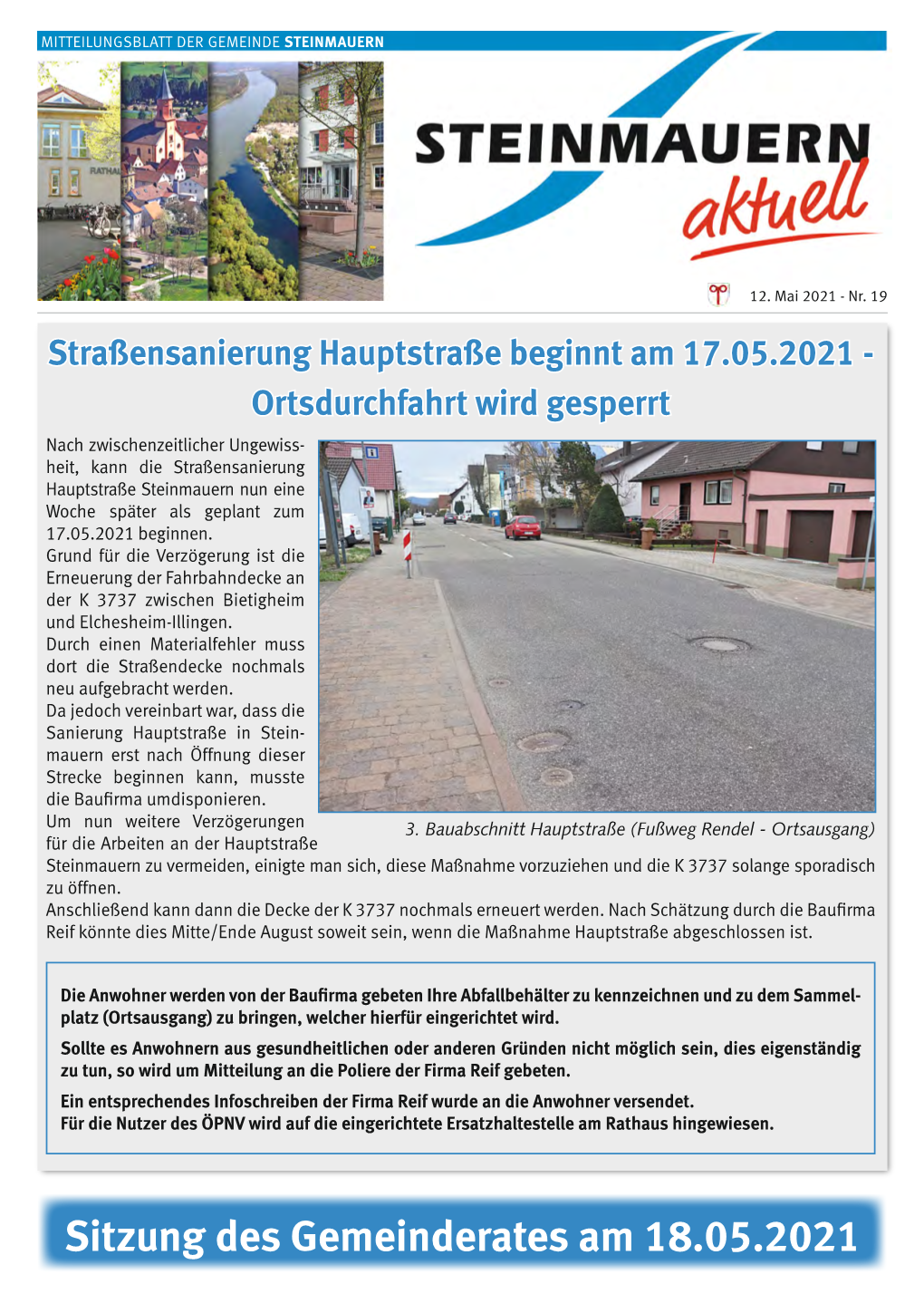 Sitzung Des Gemeinderates Am 18.05.2021 2