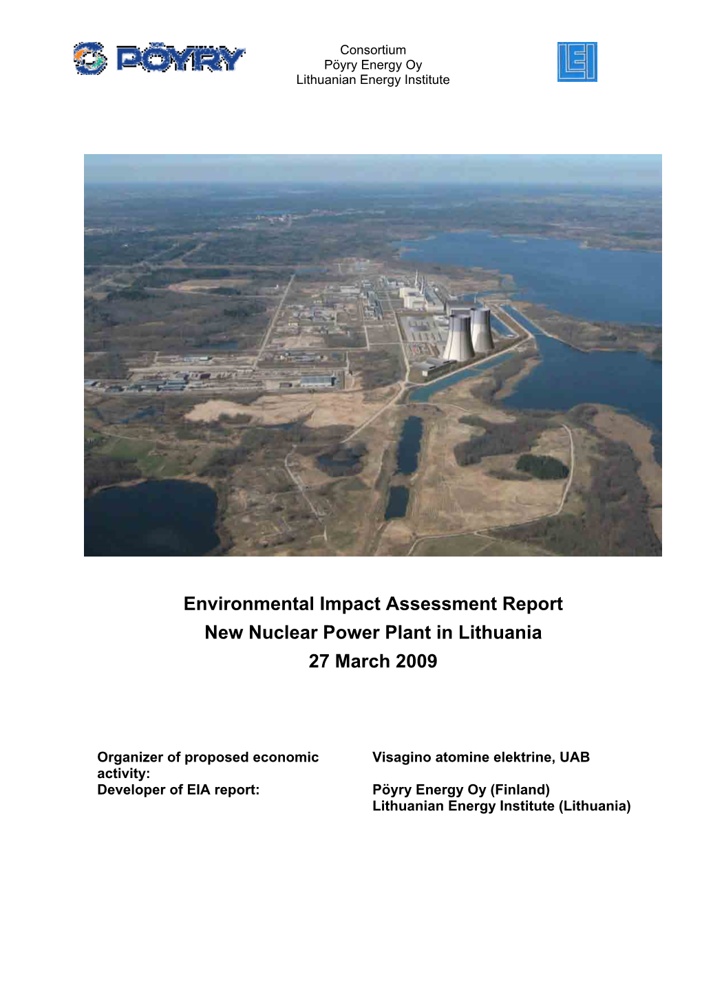 Environmental Impact Assessment Report New Nuclear Power Plant in Lithuania 27 March 2009