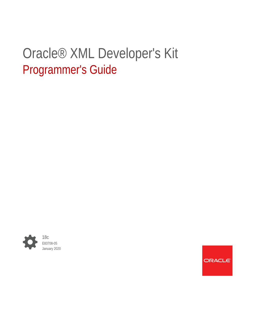 Oracle® XML Developer's Kit Programmer's Guide