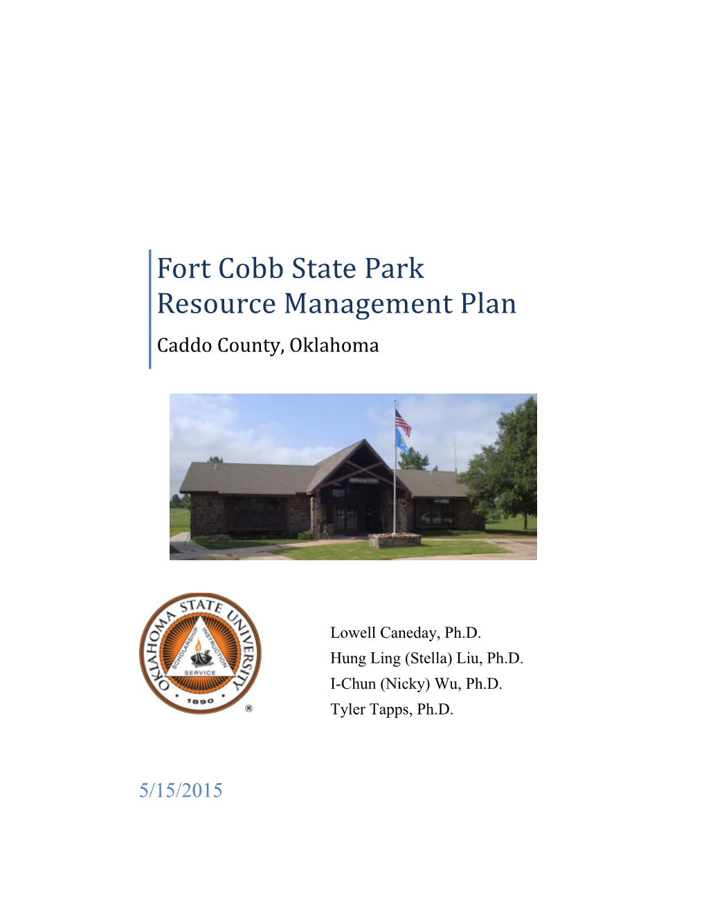 Fort Cobb State Park Resource Management Plan
