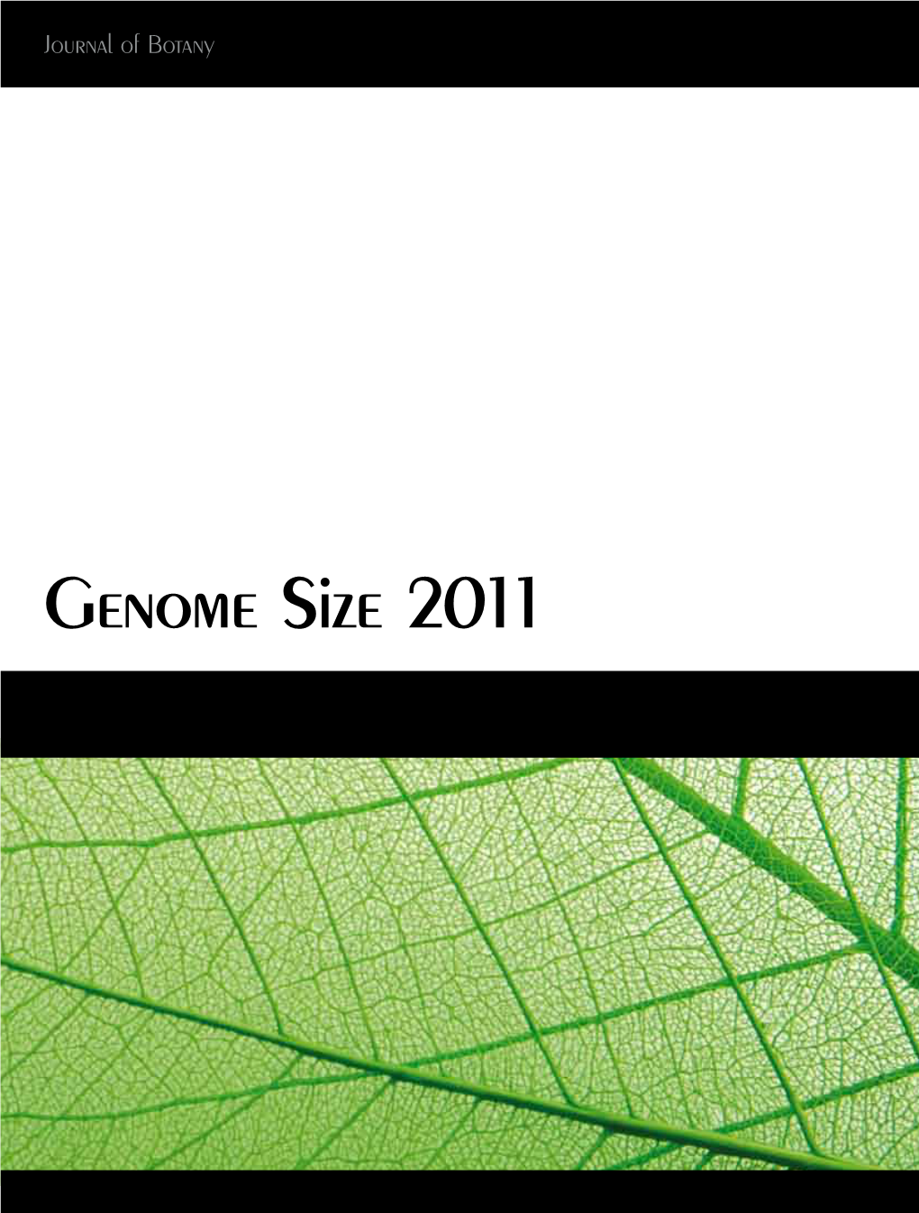 Genome Size 2011 Genome Size 2011 Journal of Botany