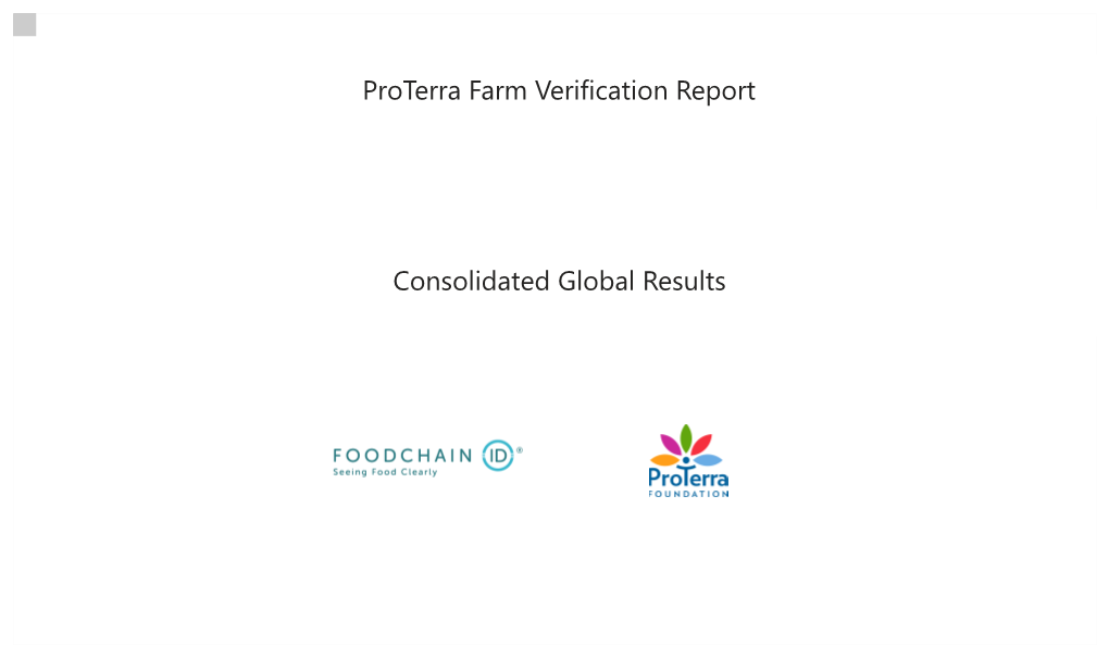 Proterra Farm Verification Report Aliança Agrícola