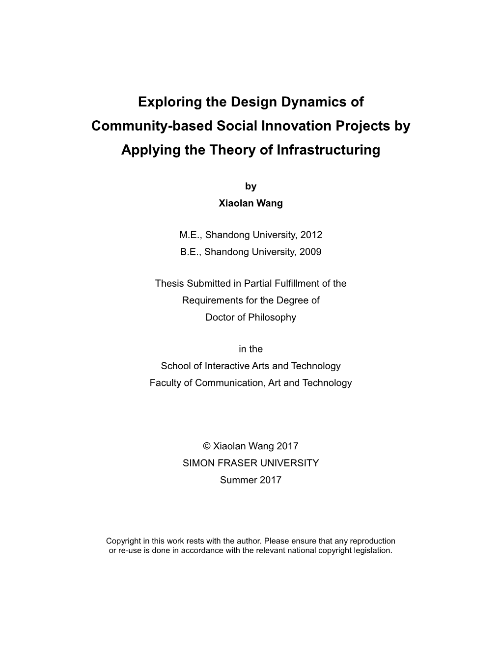 SFU Library Thesis Template