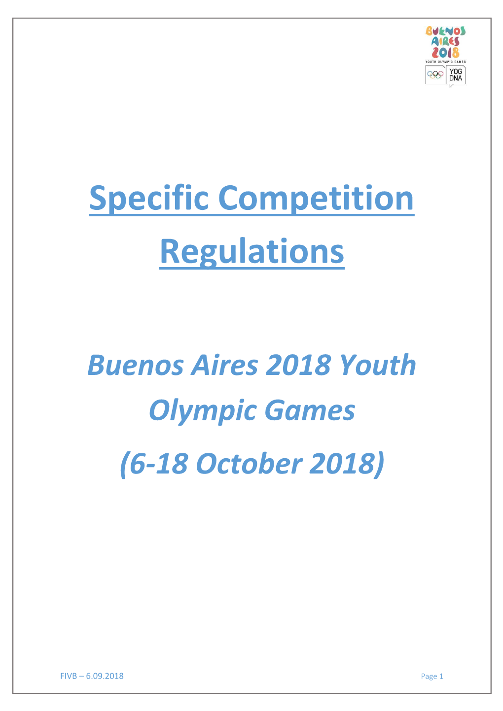 Specific Competition Regulations