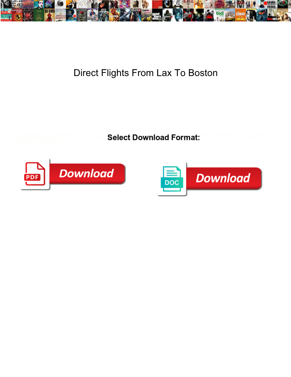 Direct Flights from Lax to Boston