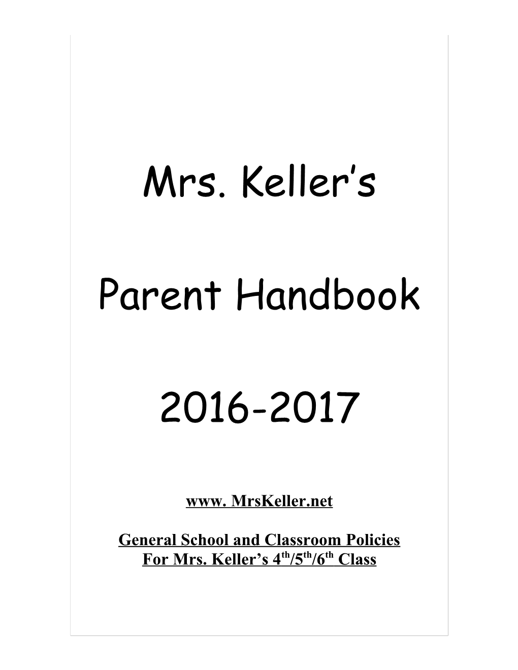 General School and Classroom Policies s1