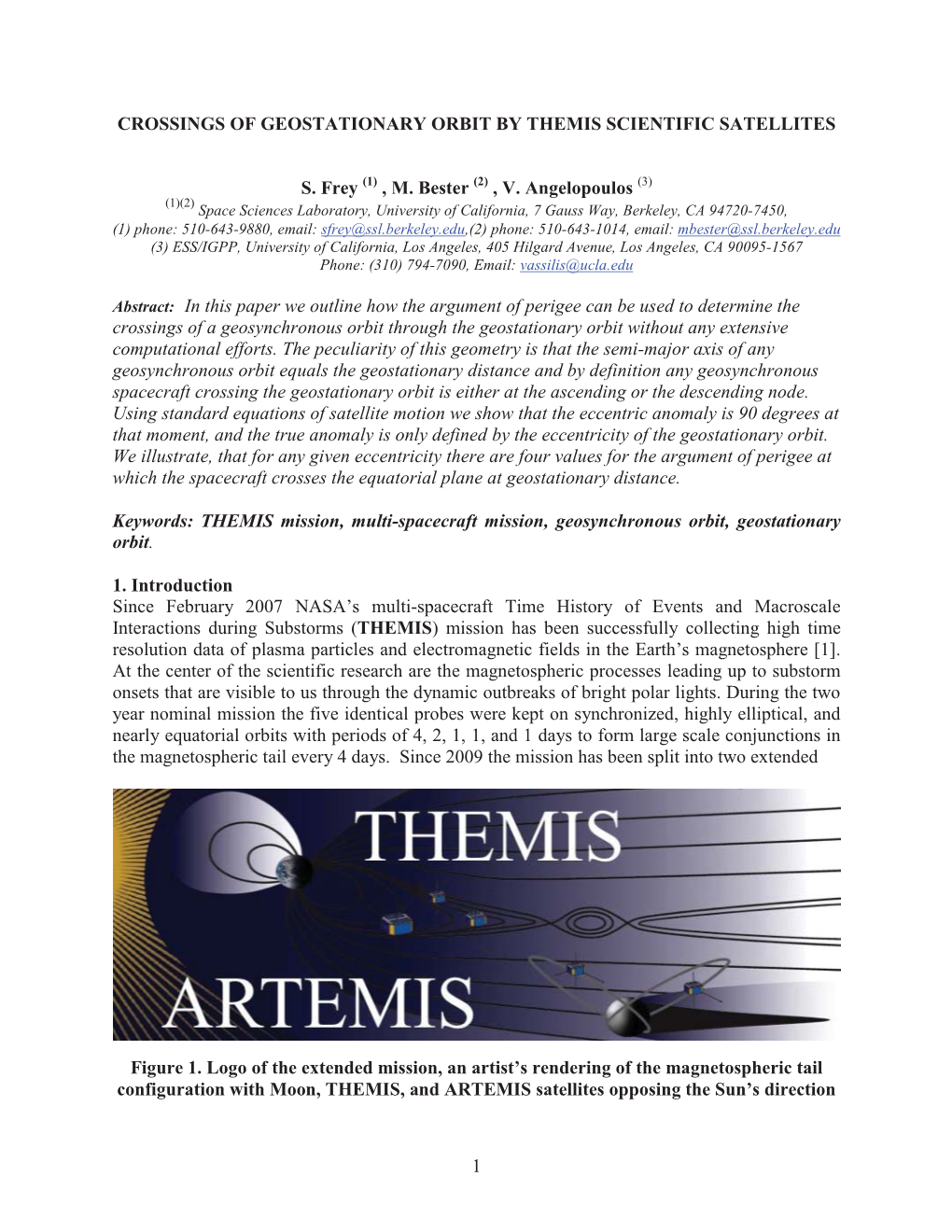 1 Crossings of Geostationary Orbit by Themis