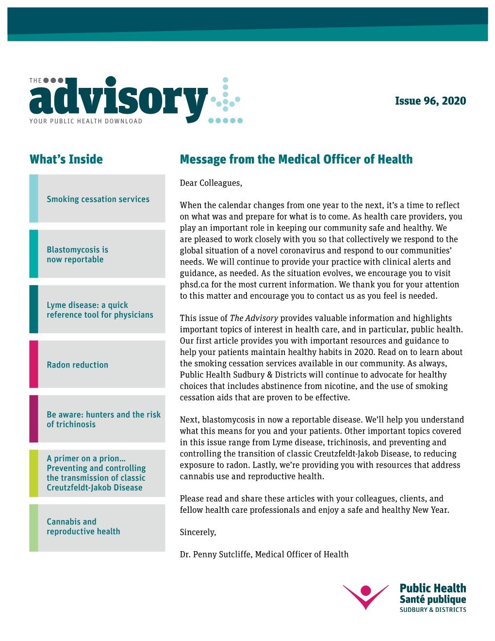 The Advisory, Issue 96, 2019