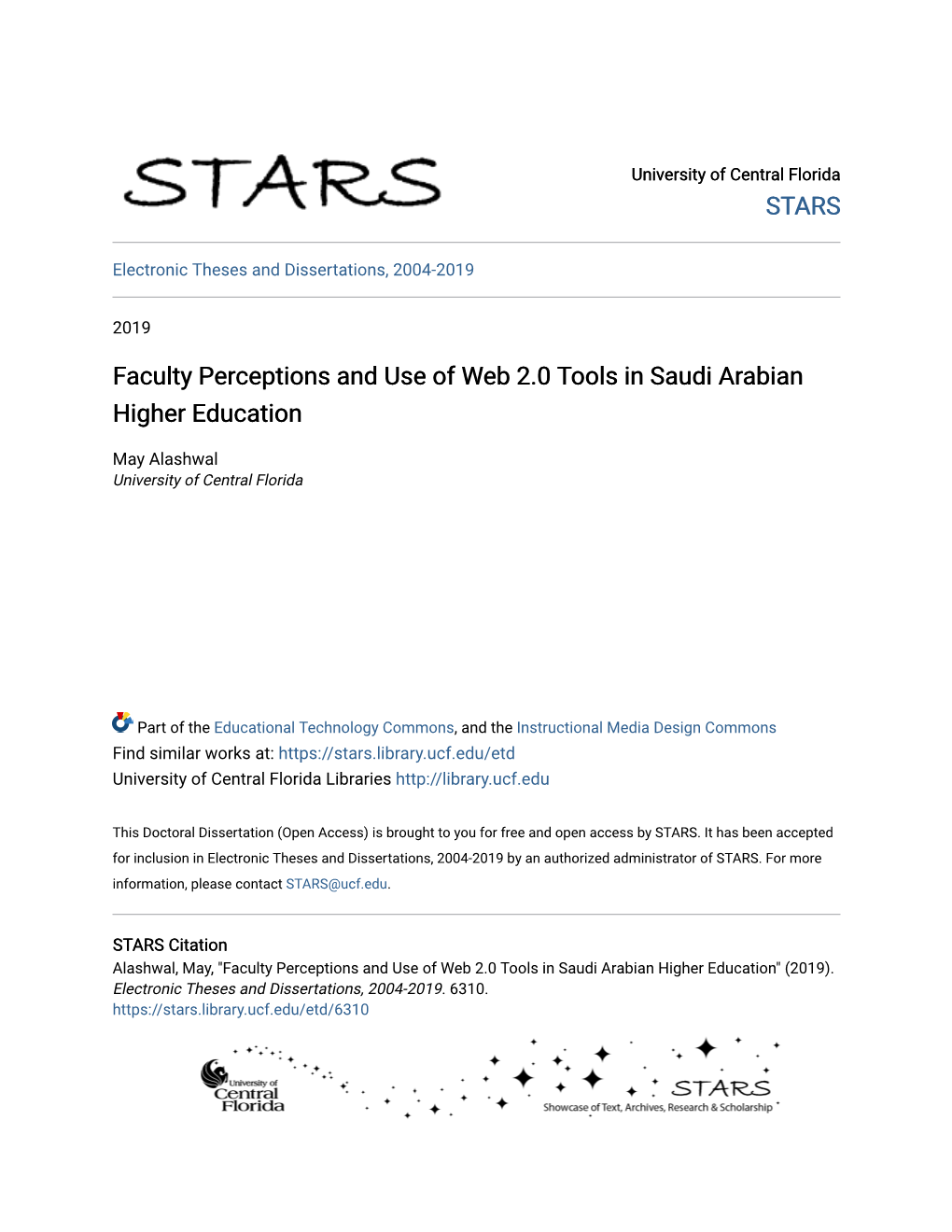 Faculty Perceptions and Use of Web 2.0 Tools in Saudi Arabian Higher Education