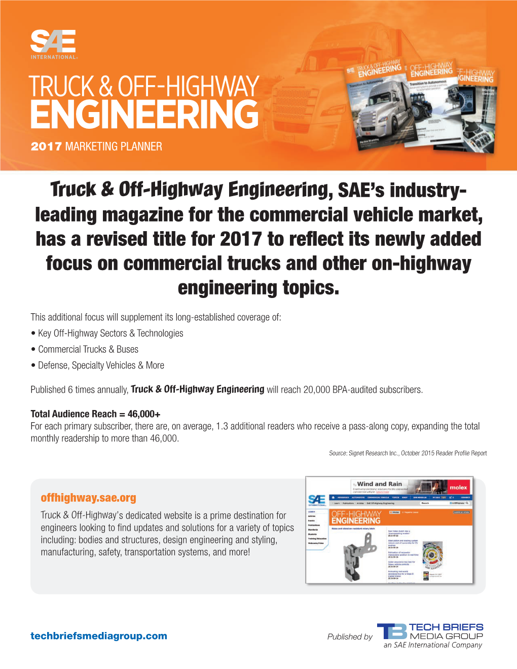 Truck & Off-Highway Engineering, SAE's Industry